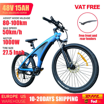 HUANCI Q5 vélo électrique 2000W vélos électriques 27.5 pouces vélo électrique 48V 20AH vélo électrique e vélo montagne adultes ebike fatbike