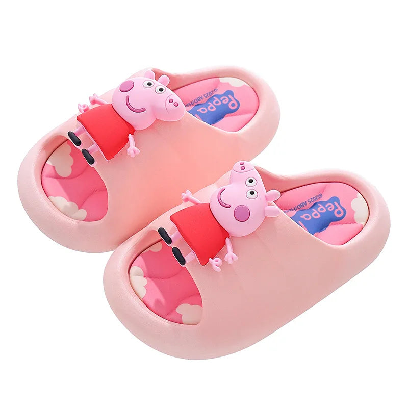 Peppa Pig – sandales d'été pour filles, pantoufles de bain d'intérieur antidérapantes, nouveau style, pour enfants à la maison, 2025