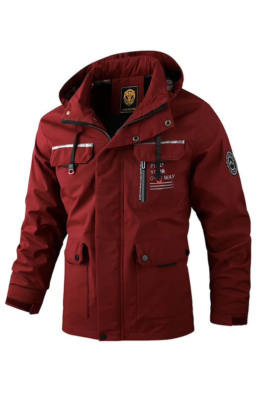 Mode hommes décontracté coupe-vent vestes à capuche veste homme imperméable en plein air coque souple hiver manteau vêtements chaud polaire épais