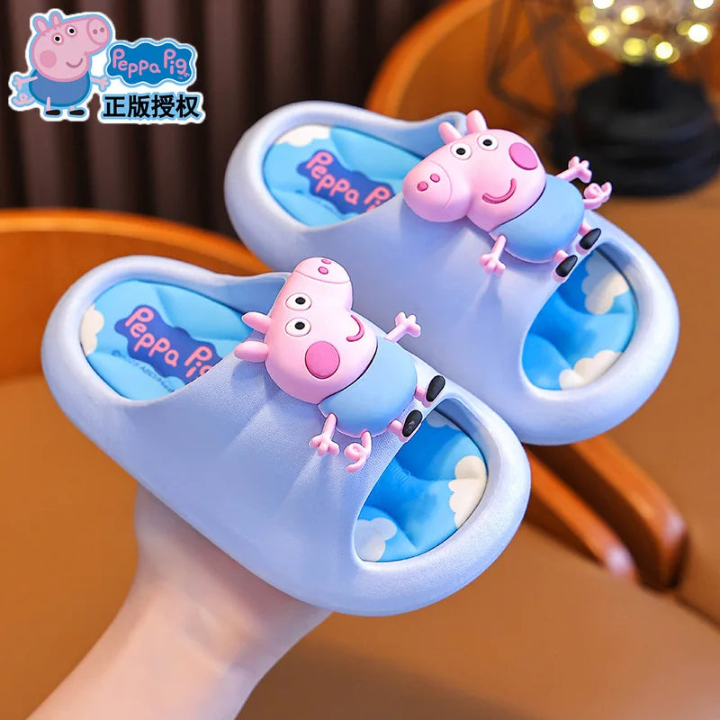Peppa Pig – sandales d'été pour filles, pantoufles de bain d'intérieur antidérapantes, nouveau style, pour enfants à la maison, 2025