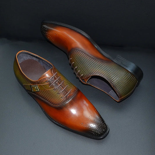 Nouvelles Scarpe Uomo Eleganti hommes Chaussures en cuir Chaussures Homme De Luxe Zapatos De Vestir Hombre Chaussures hommes