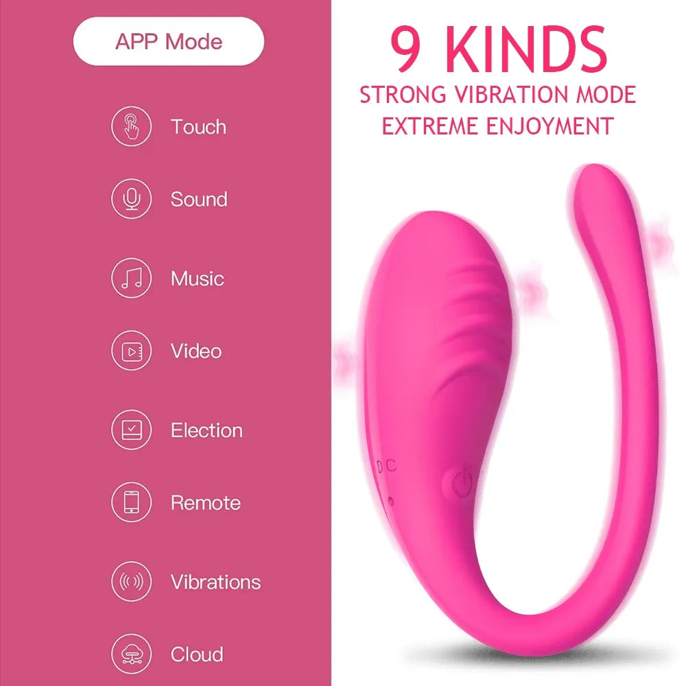Vibrateurs vaginaux contrôlés par application à 9 vitesses, point G, Anal, vibromasseur à œufs, stimulateur portable, jouets sexuels pour femmes et Couples