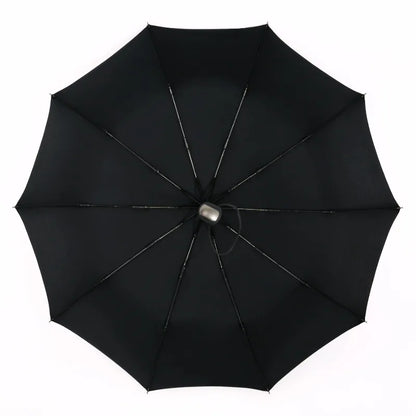 Grand parapluie entièrement automatique et résistant, pliable, pour homme et femme, idéal pour les affaires, le travail ou la pluie