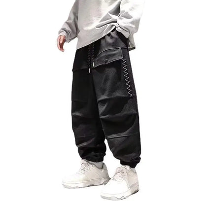 Pantalon cargo coréen pour hommes, streetwear japonais, survêtement surdimensionné, Harajuku, jogging décontracté, pantalon tendance Kpop, hip hop