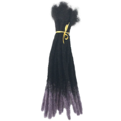 HExtensions de dreadlocks en cheveux humains, crépus et lisses, tresses au crochet, extensions de cheveux brésiliens Remy, 10, 20, 40 ou 60 mèches