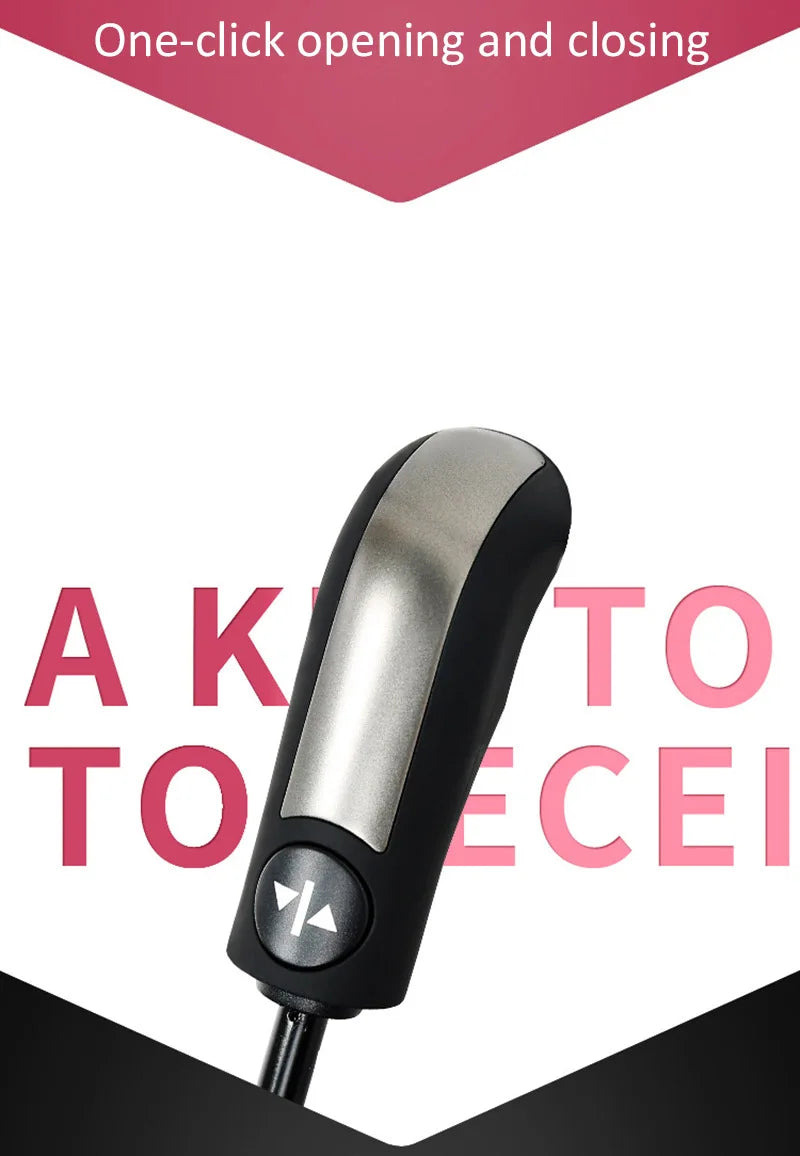 Grand parapluie entièrement automatique et résistant, pliable, pour homme et femme, idéal pour les affaires, le travail ou la pluie