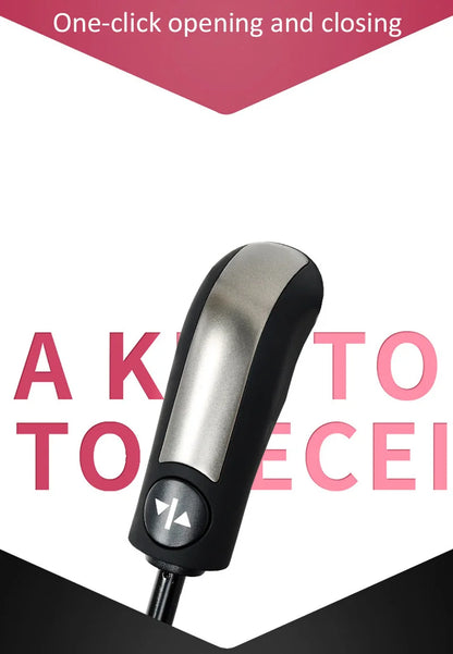 Grand parapluie entièrement automatique et résistant, pliable, pour homme et femme, idéal pour les affaires, le travail ou la pluie