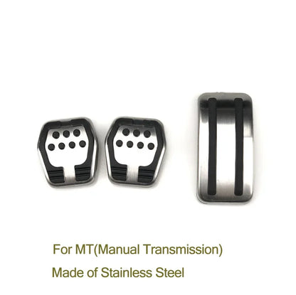 Housse de coussinets de pédales de voiture en acier inoxydable, étui MT AT pour Ford Focus 2 mk2 focus 3 mk3