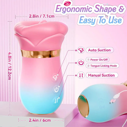 Vibromasseur à succion pour femme, léchage de langue, stimulateur de Clitoris Oral et de mamelon, contrôle par application, jouets sexuels vibrants sous vide pour Couples