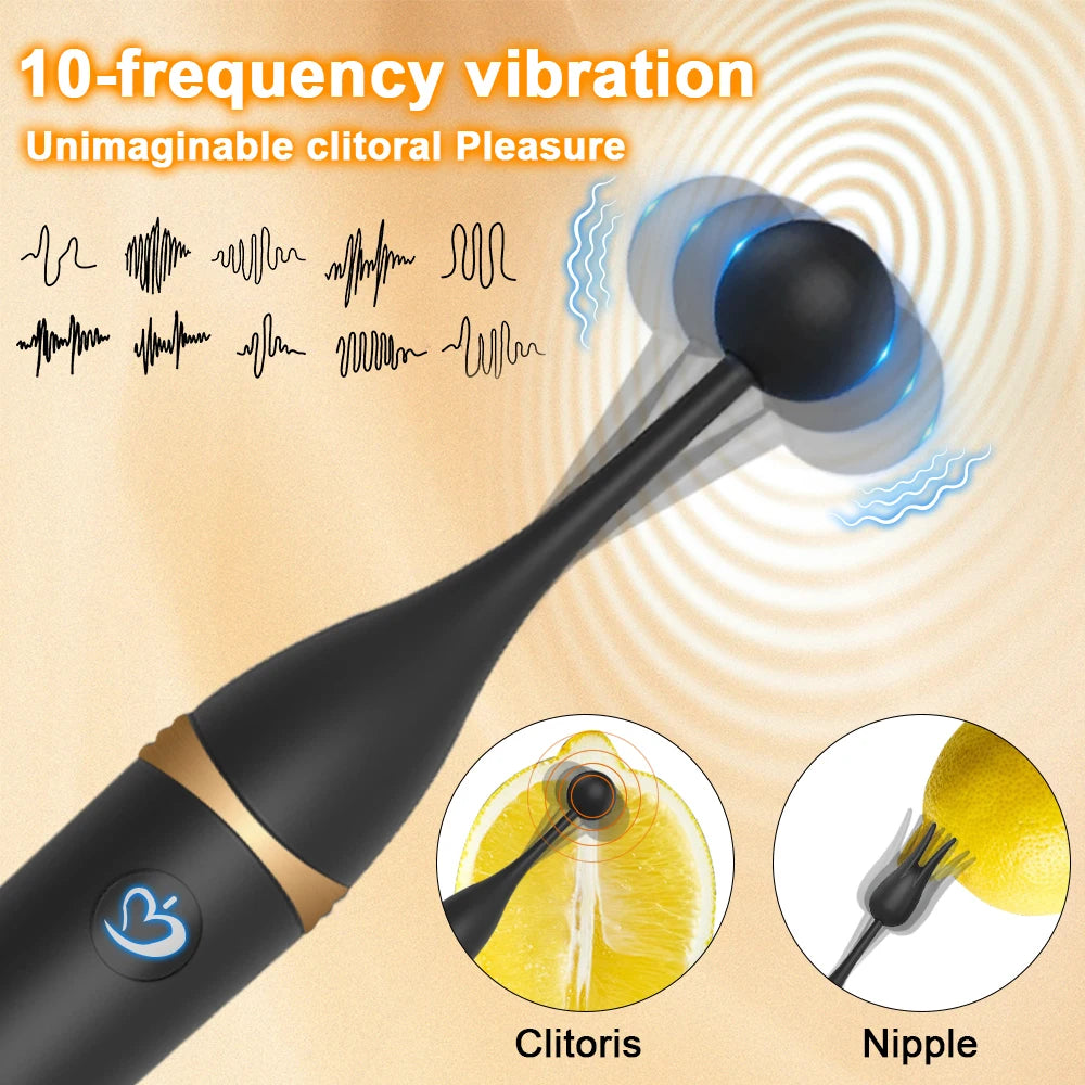 Vibromasseur 3 en 1, 10 modes de précision, haute fréquence, point G, mamelon clitoridien, Micro barre vibrante, jouets pour adultes, jouets sexuels pour Couple féminin