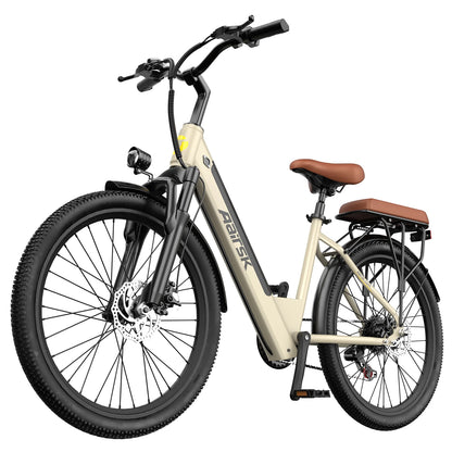 Aairsk EU Stock 26 Inch 250W Ebike With 36V 13Ah Lithium Battery City Woman Moped Style Removable Battery Electric Bike Bicycle