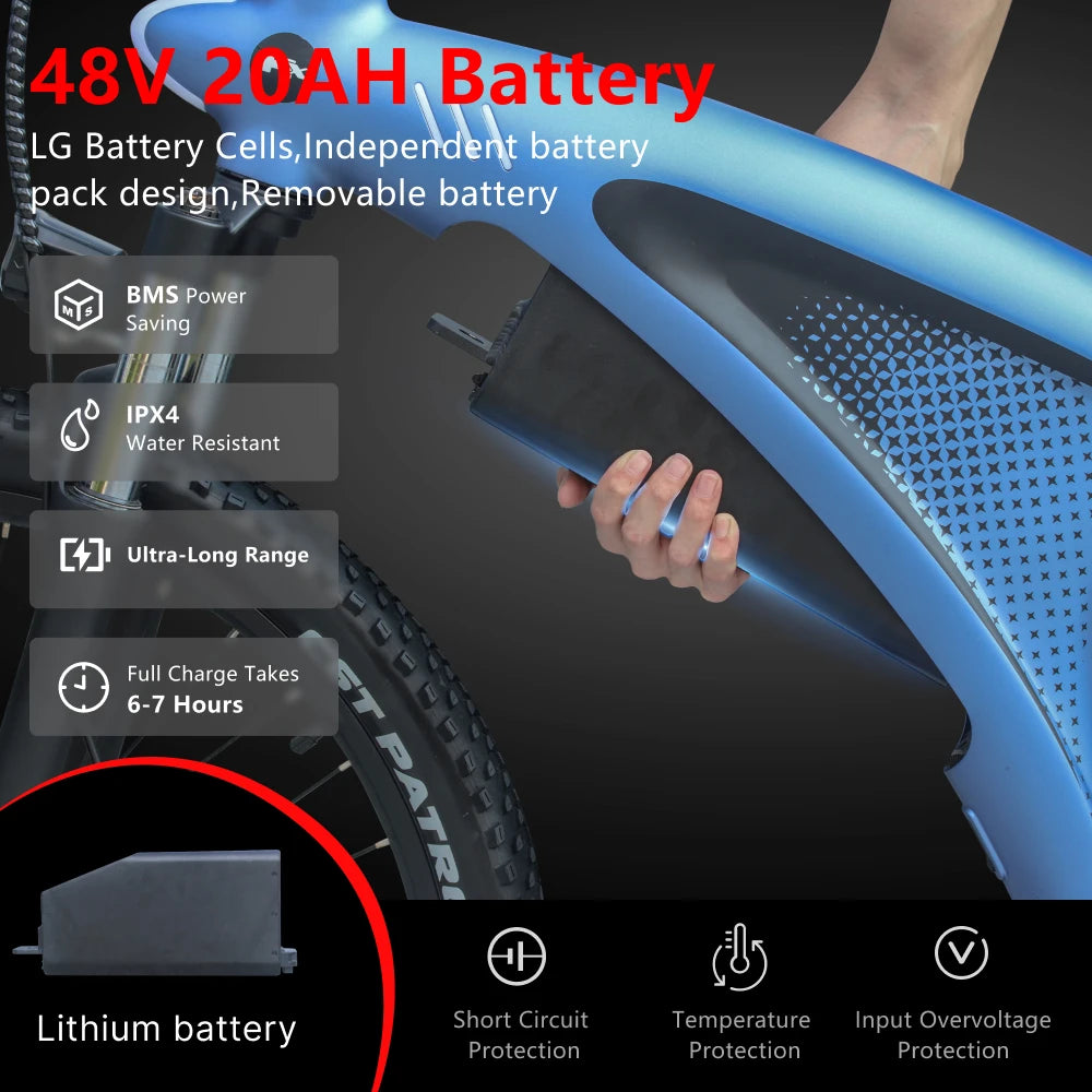 HUANCI Q5 vélo électrique 2000W vélos électriques 27.5 pouces vélo électrique 48V 20AH vélo électrique e vélo montagne adultes ebike fatbike