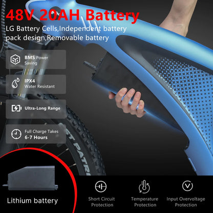 HUANCI Q5 vélo électrique 2000W vélos électriques 27.5 pouces vélo électrique 48V 20AH vélo électrique e vélo montagne adultes ebike fatbike