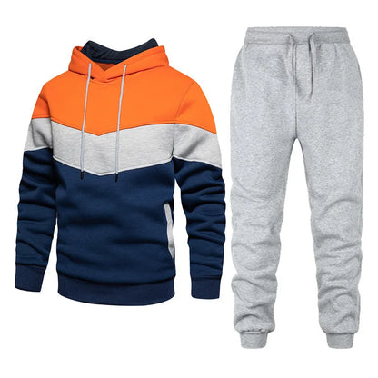 Ensemble de sport 2 pièces pour femme, couleur unie, sweat-shirt à capuche, pantalon de survêtement, décontracté, vêtements de sport pour homme