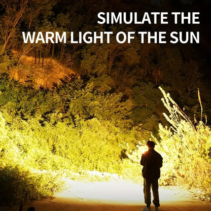 Lampe suspendue Portable et étanche pour tente de Camping, maison en plein air, charge solaire, batterie externe de grande capacité, lanterne à affichage Intelligent