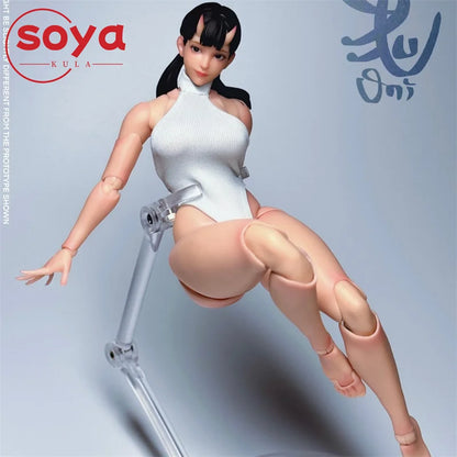 【2026 Q2】COWL VENCHAR CP01 Figurine Super Flexible Girl Ghost à l'échelle 1/12 de 15,9 cm avec tête sculptée interchangeable pour collection