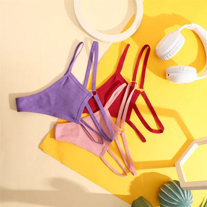 Lot de 4 sous-vêtements sexy en dentelle pour femmes, culottes exotiques, en dentelle transparente, ajourée, string, entrejambe, intimes féminins, S-XL