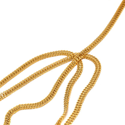 Chaîne à maillons cubains en acier inoxydable, 1 mètre, couleur or, ras de cou pour la fabrication de bijoux, résultats de colliers, accessoires de Bracelets