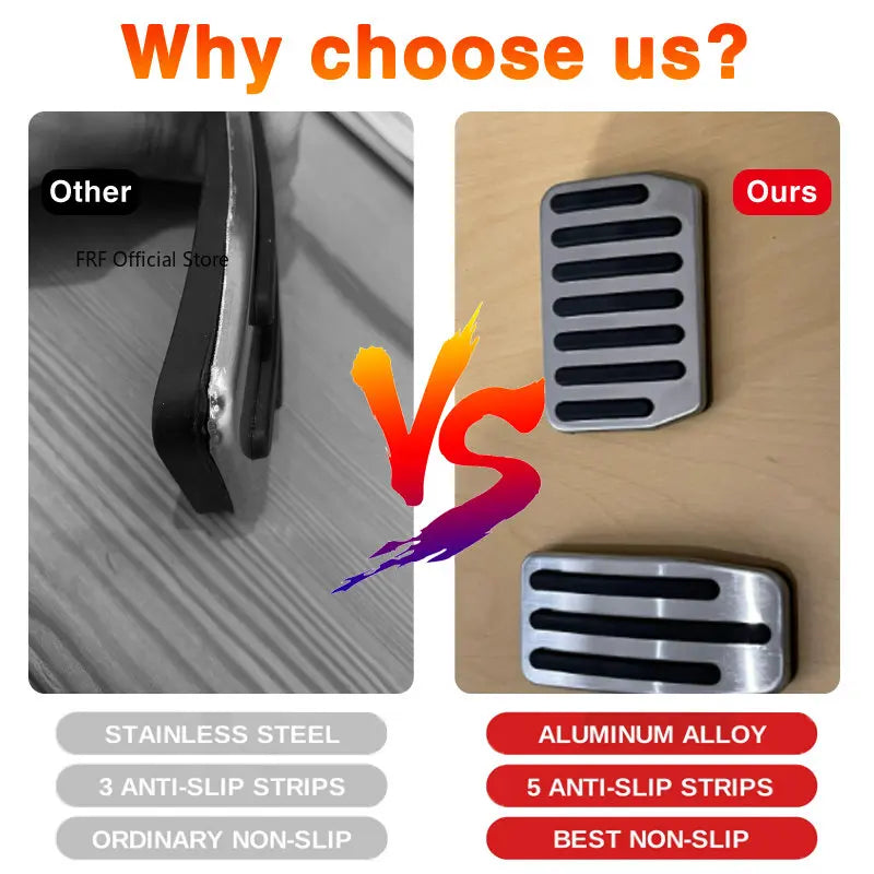 Pédales d'Accélérateur et de Frein Antidérapantes en Acier Inoxydable, pour Mercedes Benz Classe GLC X253 C253 2016 2017 2018 2019 2020 2021 2022