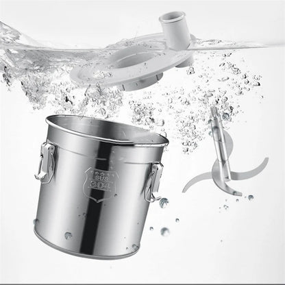 Hachoir à viande électrique 16L, grande capacité, haute puissance, en acier inoxydable