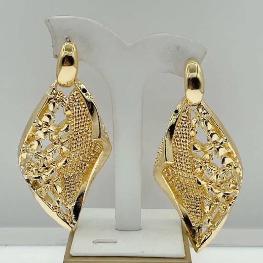 Boucles d'oreilles chimicates pour femmes, accessoires délicats, bijoux de luxe pour dames, cadeau de fête de mariage africain, nouveau