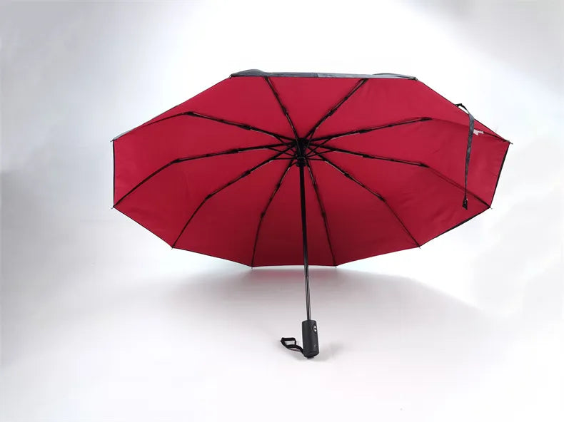 Parapluie coupe-vent double couche résistant entièrement automatique pluie hommes femmes 10K mâle grand parapluies parasol