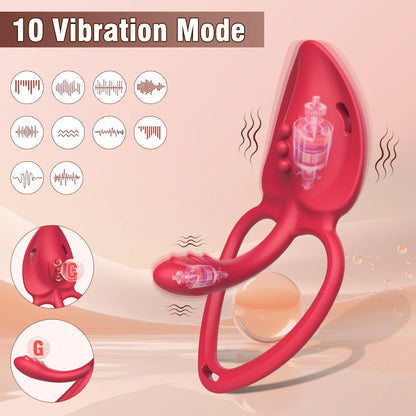 Vibromasseur de culotte portable, anneau de pénis vibrant, télécommande avec application, stimulateur clitoridien, jouets sexuels pour adultes pour femmes et hommes