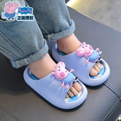 Peppa Pig – sandales d'été pour filles, pantoufles de bain d'intérieur antidérapantes, nouveau style, pour enfants à la maison, 2025