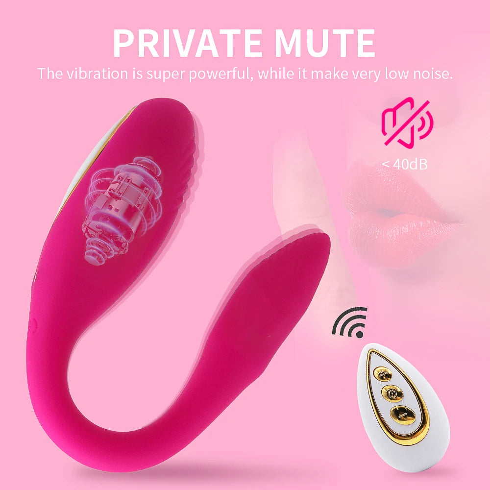 Godemiché portable en U, 10 modes, télécommande sans fil, vibrateur pour Couple, stimulateur de point G féminin, jouets sexuels, produits pour femmes adultes de 18 ans