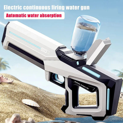 Pistolets à eau électriques pour adultes, puissant gicleur, aspiration automatique d'eau, jouet de plage en plein air d'été pour garçons, cadeau pour enfants