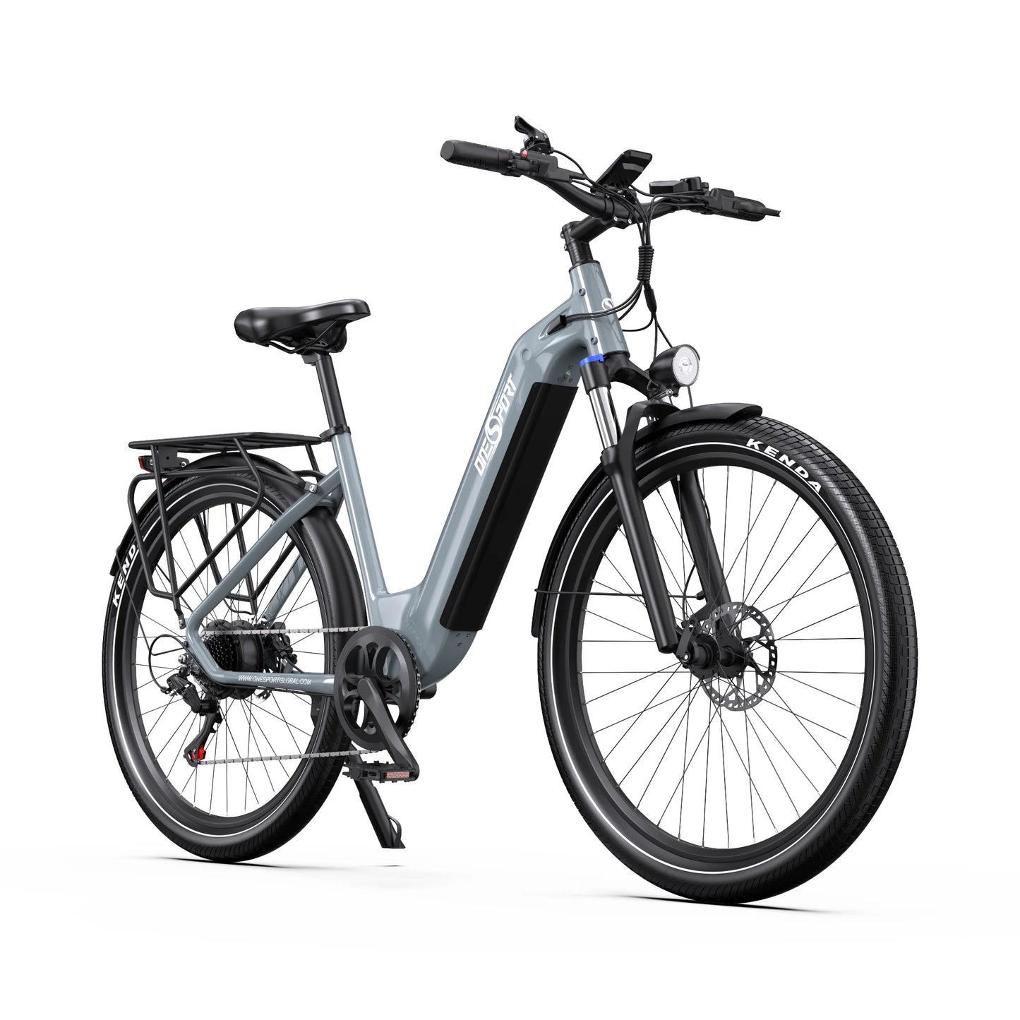 Vélo électrique adulte ONESPORT OT05, moteur 250W, batterie 36V18.2Ah, pneus 27,5 pouces, vélo électrique pour trajets urbains