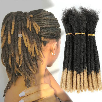 HExtensions de dreadlocks en cheveux humains, crépus et lisses, tresses au crochet, extensions de cheveux brésiliens Remy, 10, 20, 40 ou 60 mèches