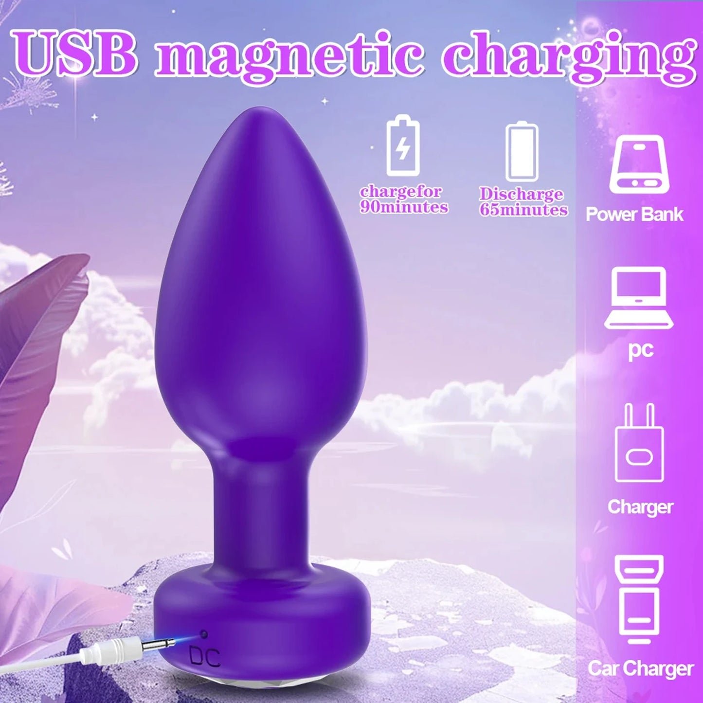 Vibromasseur Anal avec Plug Anal, application pour Gay, télécommande, gode, Vibration, Masturbation, jouet sexuel pour adultes, masseur de Prostate pour Couples