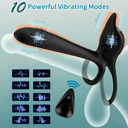 Anneau de pénis à distance sans fil, vibrateur pour Couple, anneau de verrouillage du sperme, stimulateur, jouet sexuel pour hommes, retarde l'éjaculation
