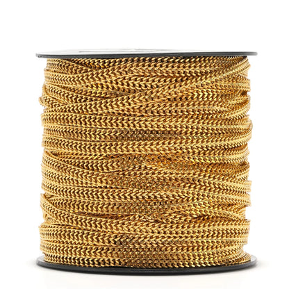 Chaîne à maillons cubains en acier inoxydable, 1 mètre, couleur or, ras de cou pour la fabrication de bijoux, résultats de colliers, accessoires de Bracelets