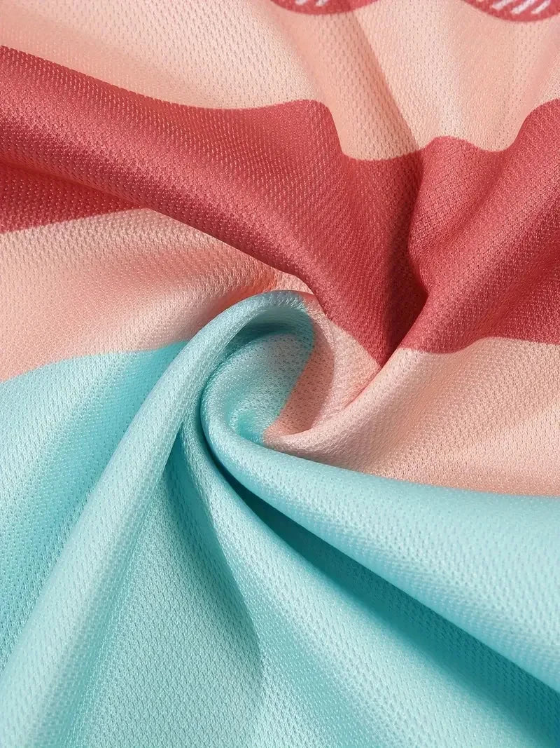 Nouveau polo d'été à manches courtes pour hommes, revers, imprimé numérique 3D, rayé, bouton, haut décontracté pour hommes, t-shirt respirant