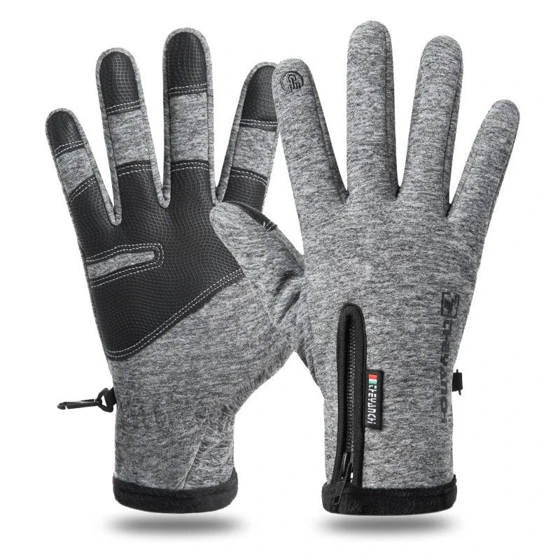 Gants d'hiver imperméables pour écran tactile thermique, coupe-vent, chauds, pour temps froid, course à pied, équitation, sport, randonnée, Ski