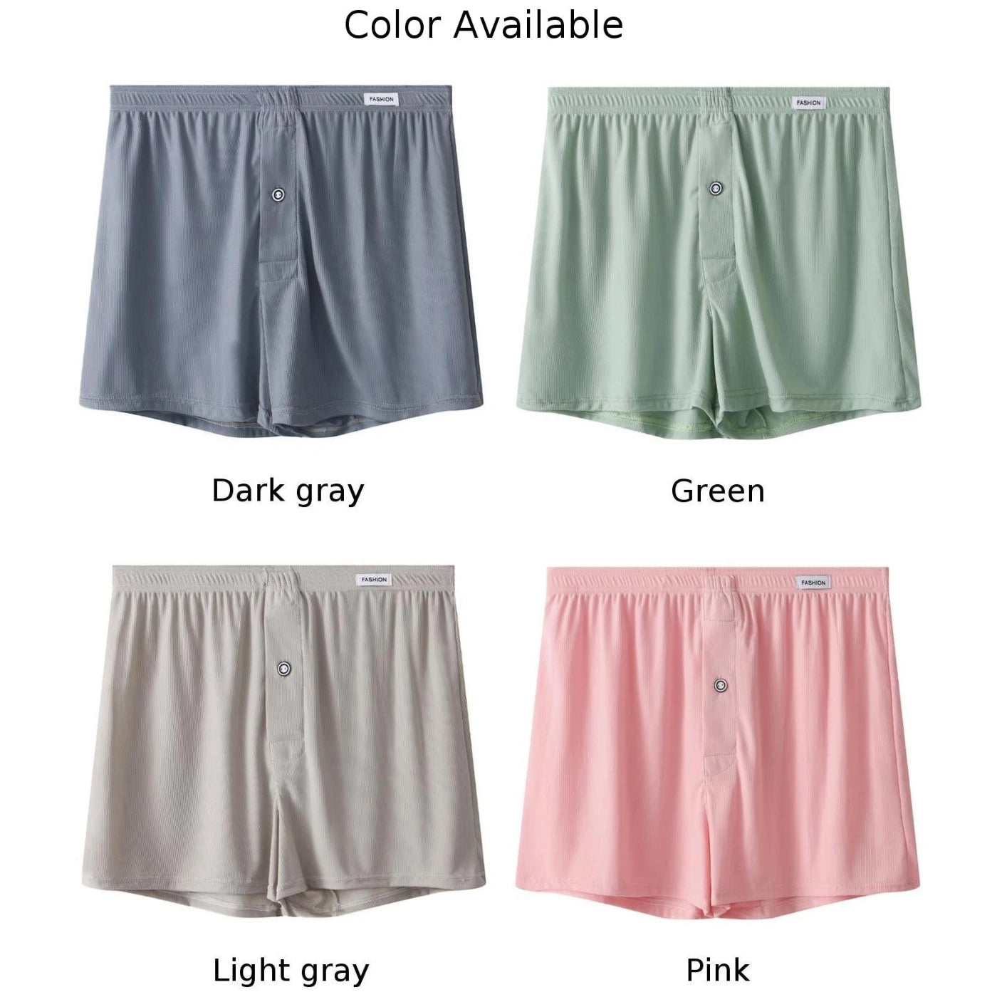 Sous-vêtements taille moyenne pour hommes, caleçons sexy, caleçons minces pour la maison, shorts monochromes, pantalons masculins Aro, 03/Ice Instadt