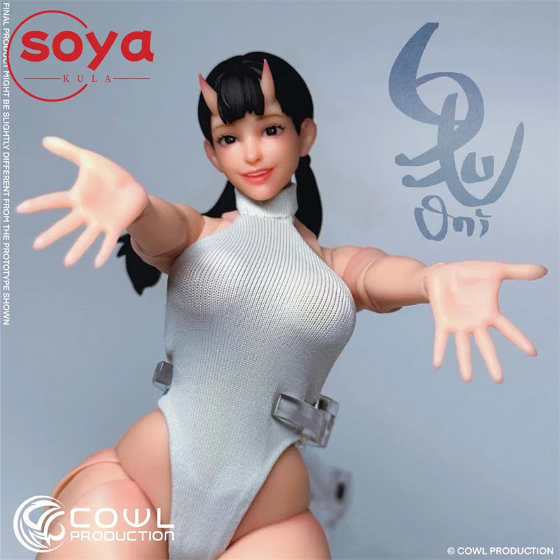 【2026 Q2】COWL VENCHAR CP01 Figurine Super Flexible Girl Ghost à l'échelle 1/12 de 15,9 cm avec tête sculptée interchangeable pour collection