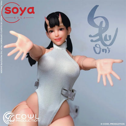 【2026 Q2】COWL VENCHAR CP01 Figurine Super Flexible Girl Ghost à l'échelle 1/12 de 15,9 cm avec tête sculptée interchangeable pour collection