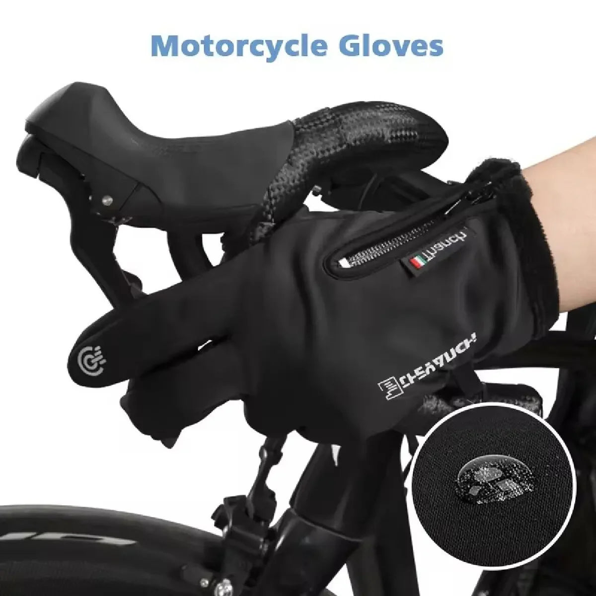 Gants d'hiver imperméables pour écran tactile thermique, coupe-vent, chauds, pour temps froid, course à pied, équitation, sport, randonnée, Ski