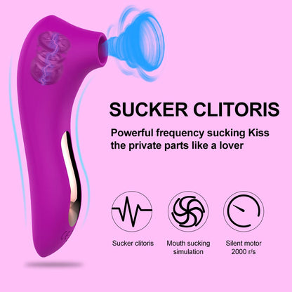 Vibromasseur de succion de clitoris pour femmes, clitoris féminin, UNIS isseur Chev, continents, vagin, jouets sexuels, produit de mastyellar, fournitures pour adultes