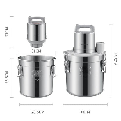 Hachoir à viande électrique 16L, grande capacité, haute puissance, en acier inoxydable