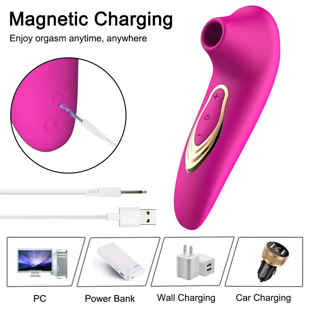 Vibromasseur puissant pour Clitoris et mamelon, succion de langue, léchage Oral vibrant, masturbateur vaginal, jouets Sexy pour femmes adultes