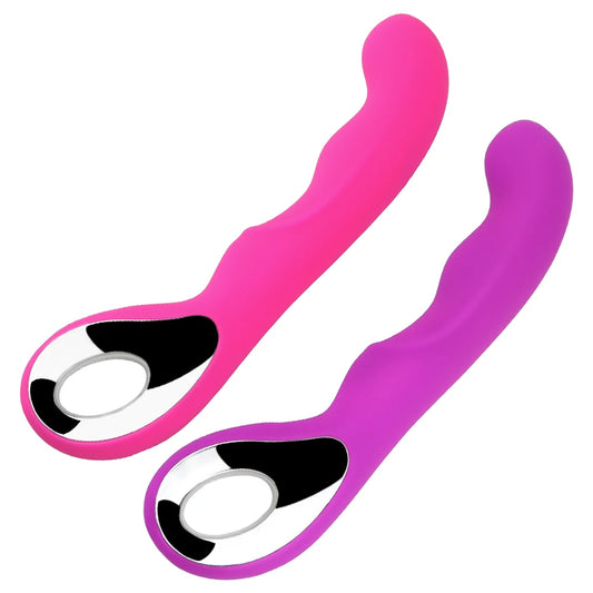 10 vitesses USB Rechargealbe baguette magique masseur gode vibrateurs double Clitoris stimulateur G Spot vibrateur adultes jouets sexuels pour femme