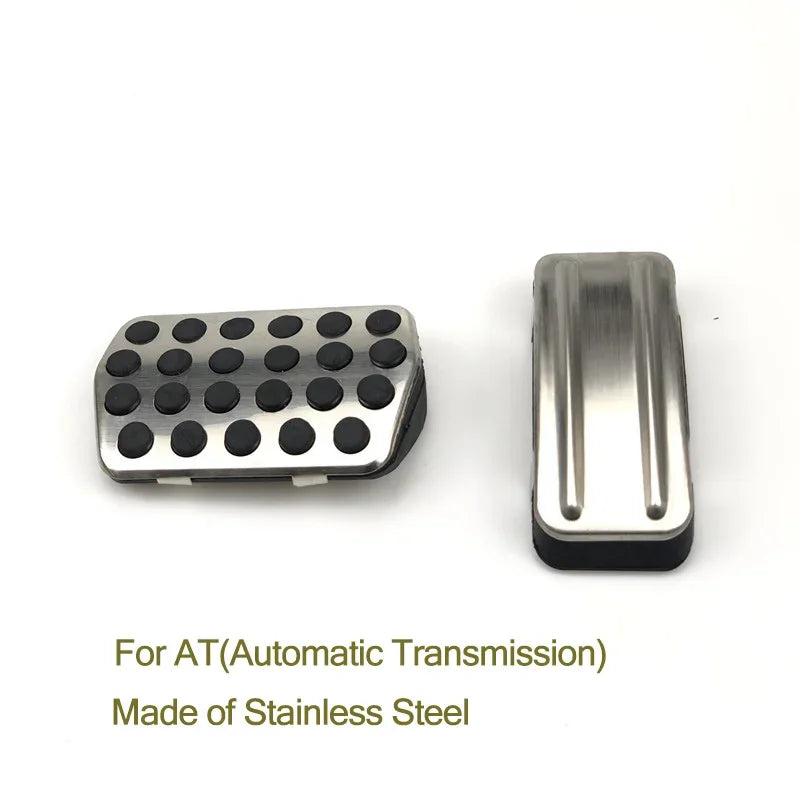 Housse de coussinets de pédales de voiture en acier inoxydable, étui MT AT pour Ford Focus 2 mk2 focus 3 mk3