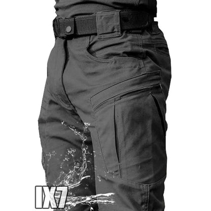 Pantalon cargo pour homme - Pantalon multi-poches - Imperméable - Résistant à l'usure - Décontracté - Salopette d'entraînement - Vêtements confortables et respirants