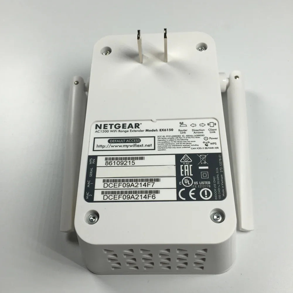 EX6150 V2 AC1200M amplificateur de Signal WiFi d'extension sans fil double bande pour Netgear