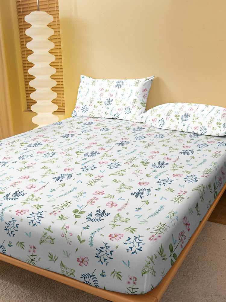 Couvre-lit poncé quatre saisons pour hommes et femmes, Simple, mode plante imprimée, maison, chambre à coucher, hôtel