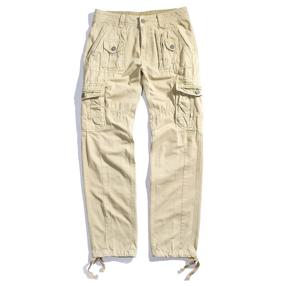 Pantalon militaire pour hommes, pantalon Cargo tactique en coton, multi-poches, pantalon d'extérieur décontracté, grande taille 44, printemps-automne, 2023